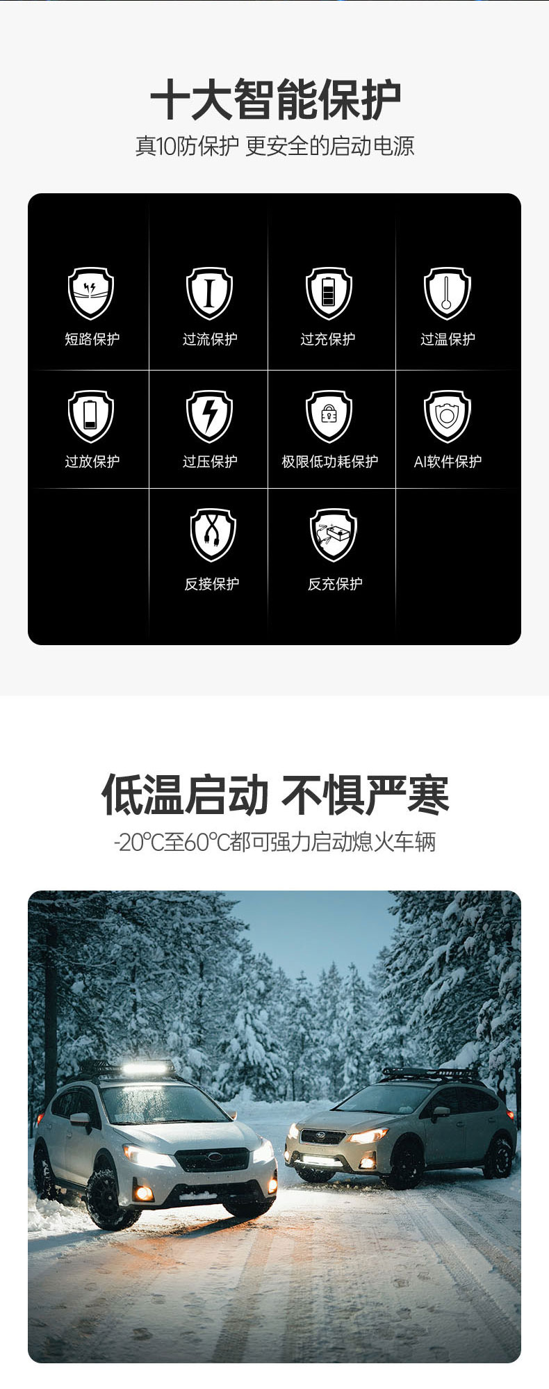 汽（qì）車應急啟動電源充氣泵一體機